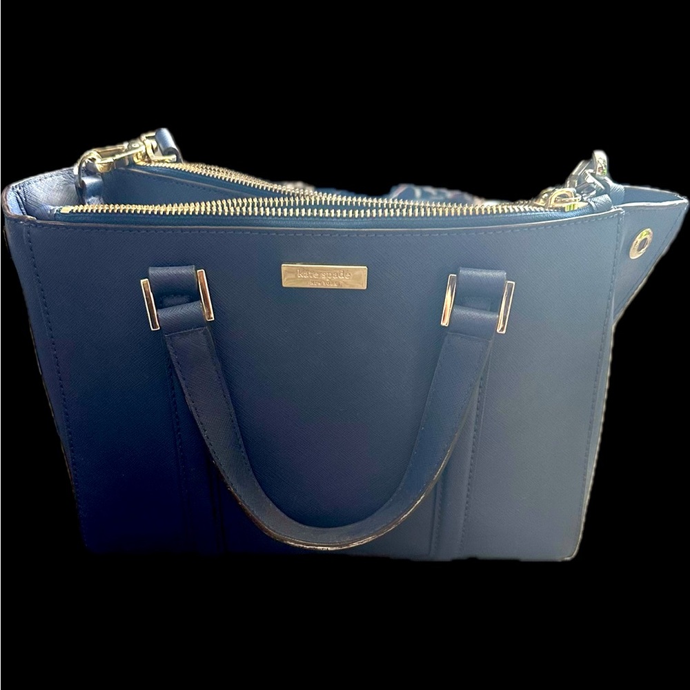 Used Kate Spade satchel in navy.